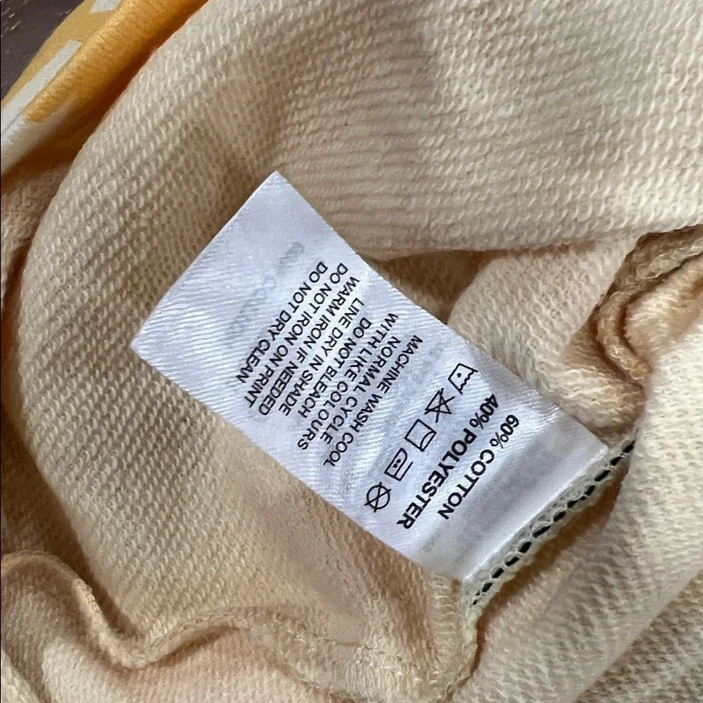 Tiny tribe butter yellow floral sweatshirt dress 3-6 months new with tag